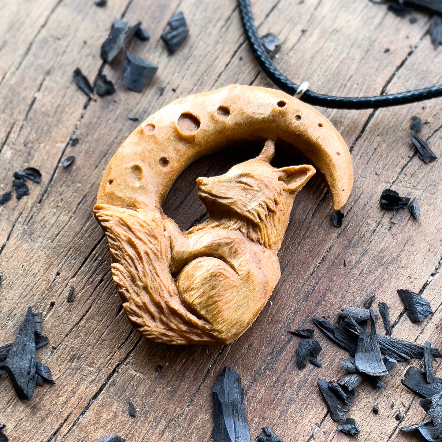 The Fox And The Moon Pendant