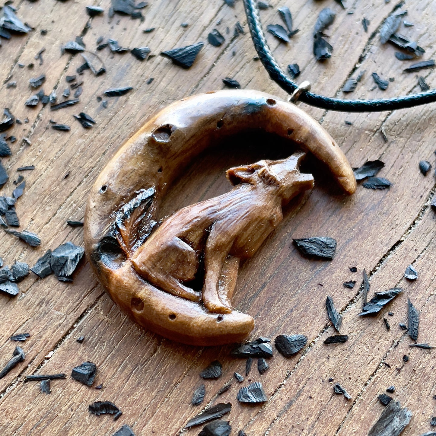 The Wolf And The Moon Pendant