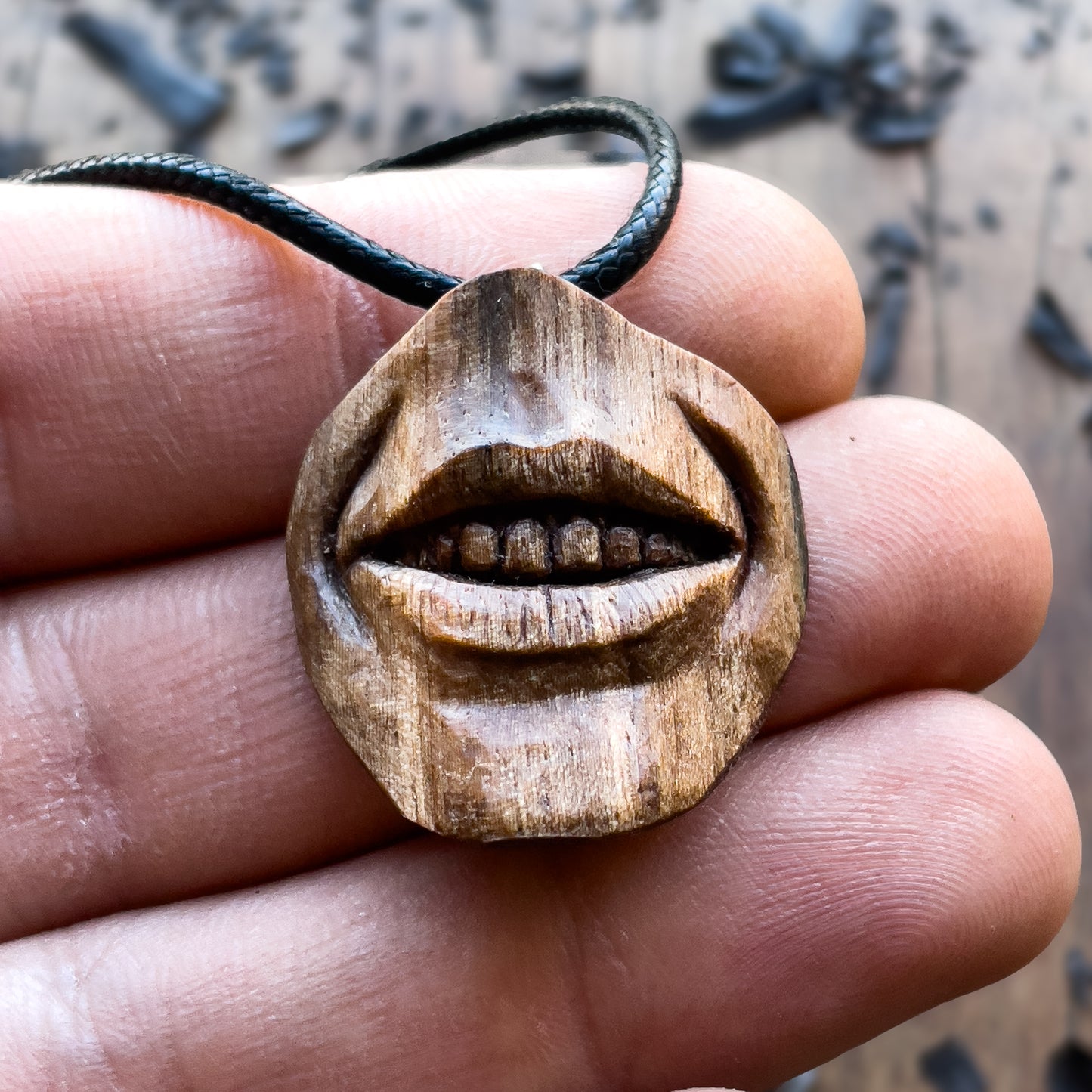 “Happy Expression” Smiling Mouth Pendant