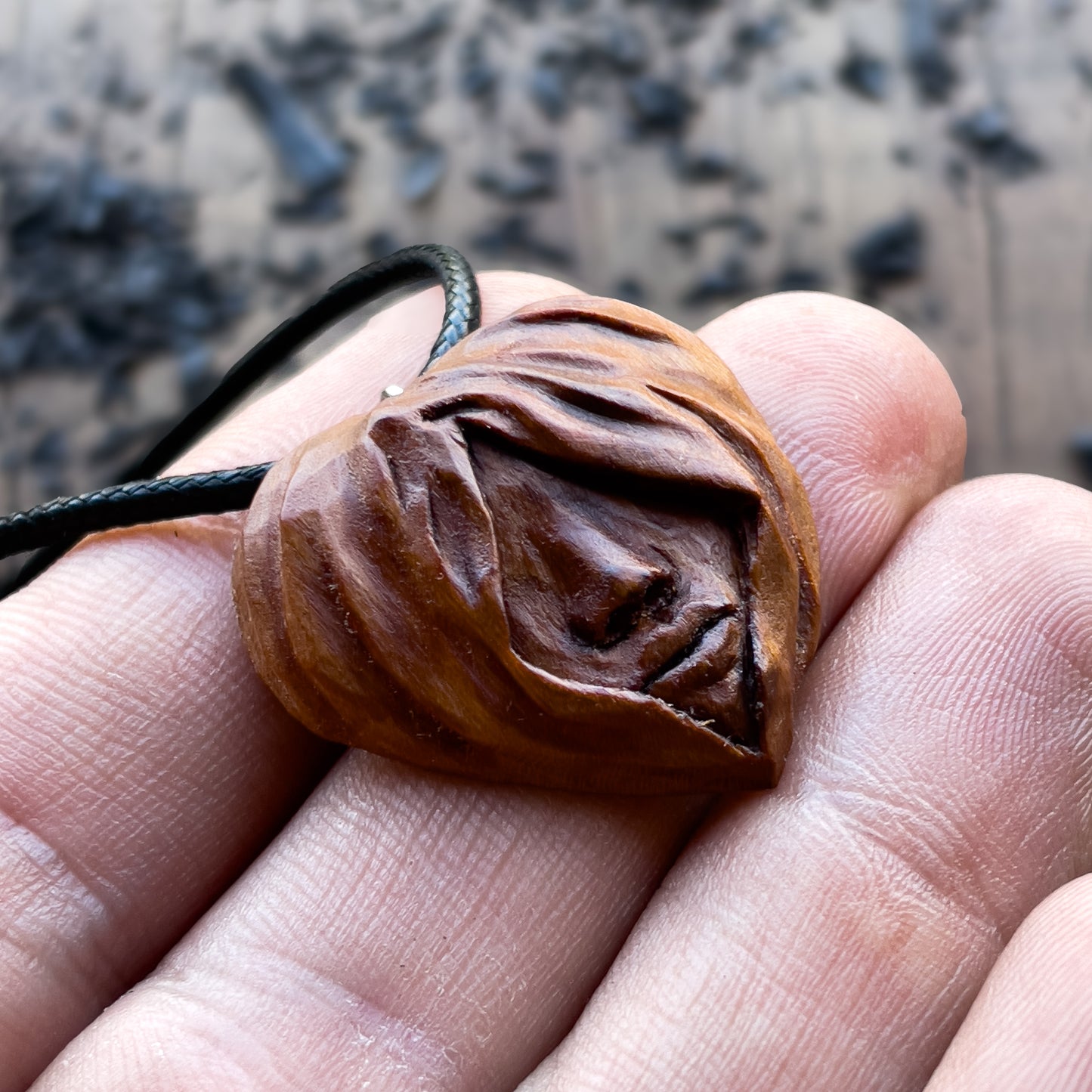 Nose and Lips Heart Pendant