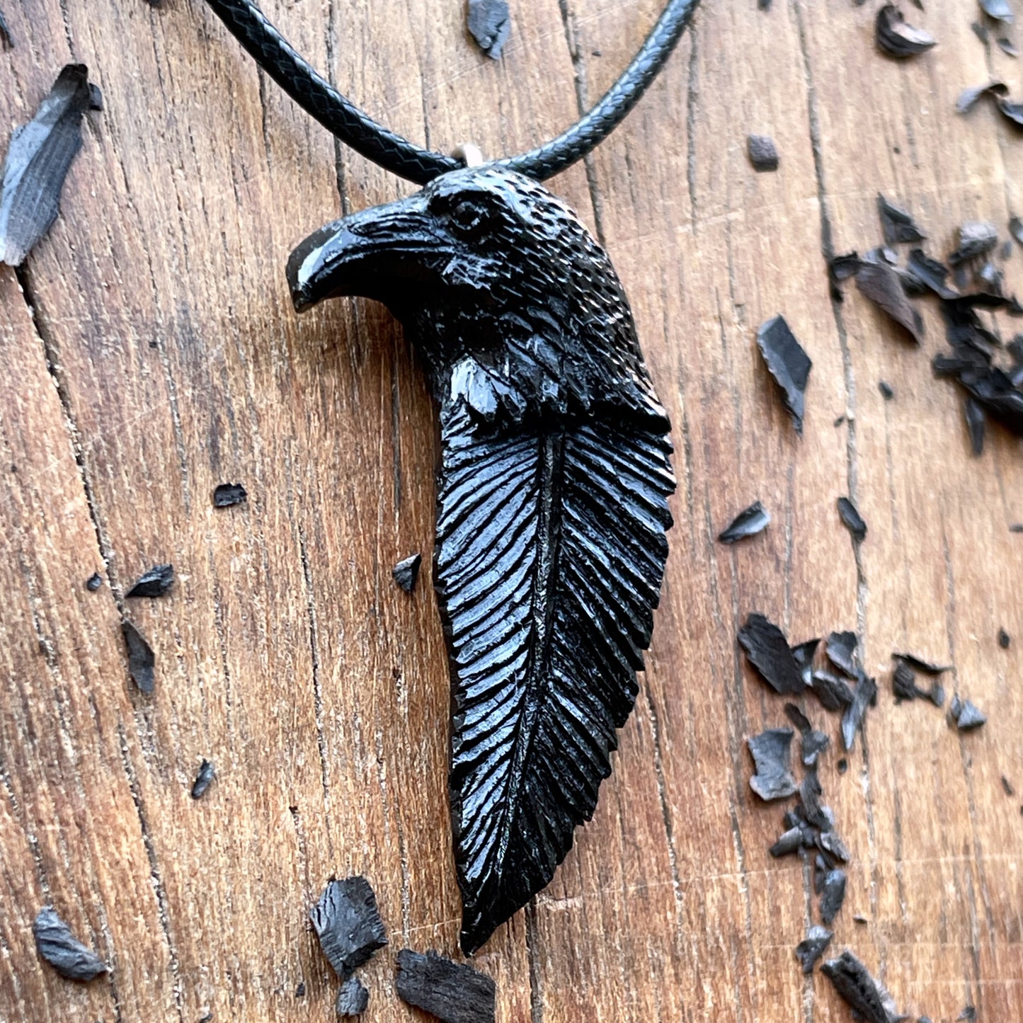 Raven Totem Pendant