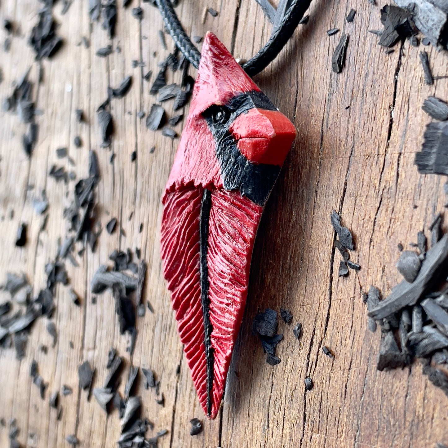 Cardinal Bird Totem Pendant