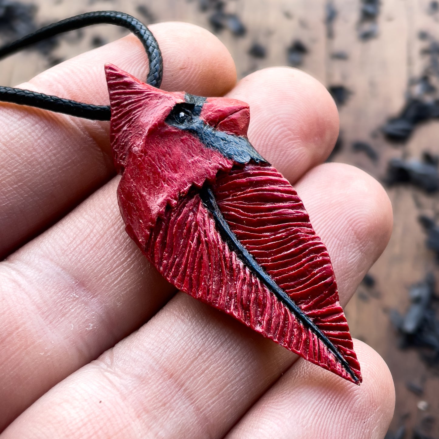 Cardinal Bird Totem Pendant