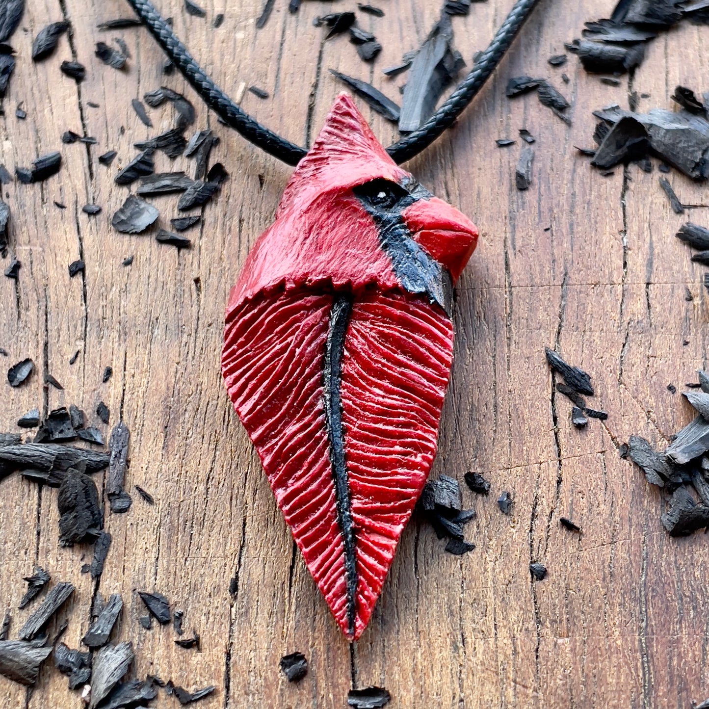 Cardinal Bird Totem Pendant