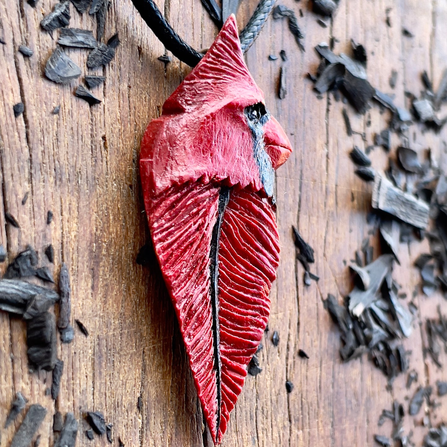 Cardinal Bird Totem Pendant