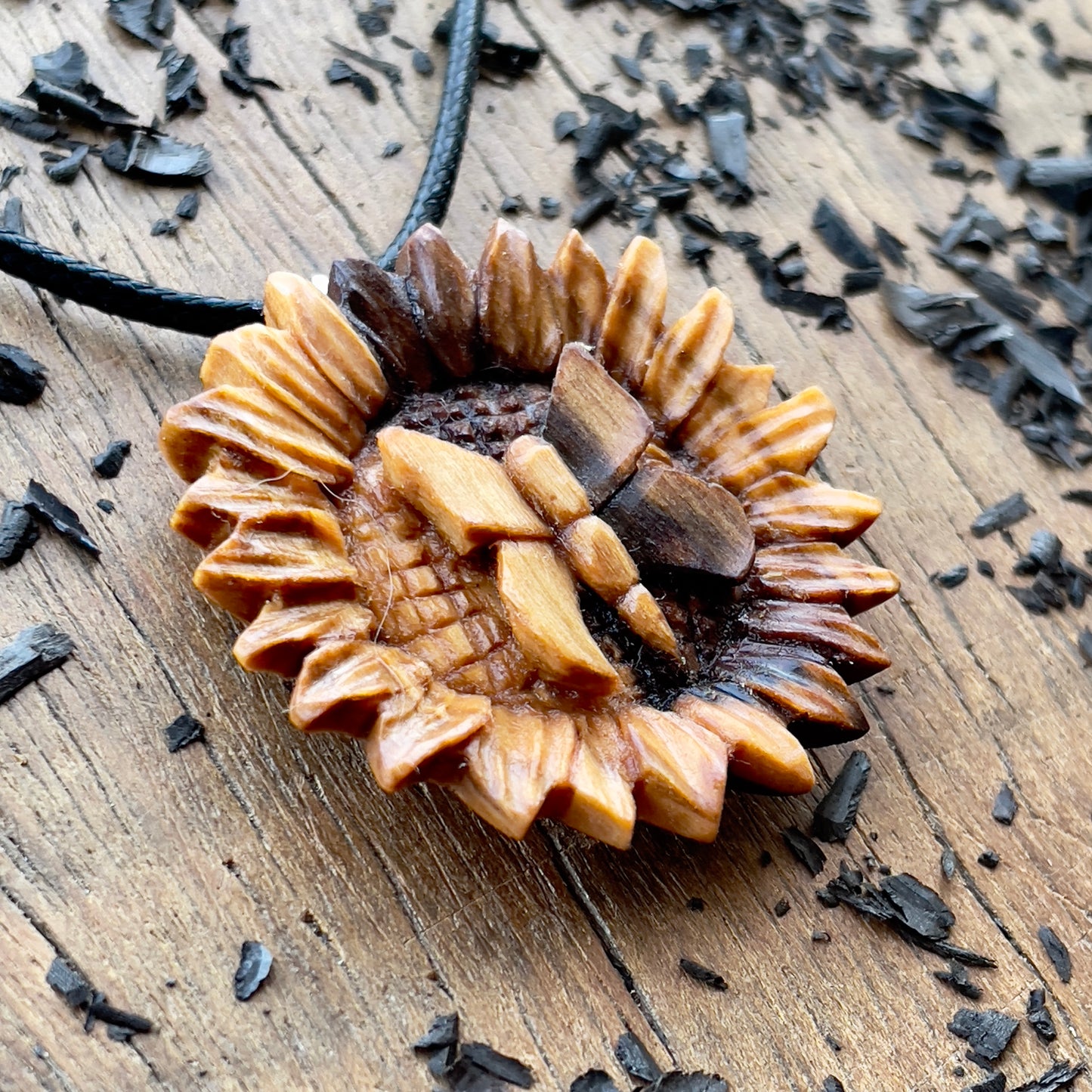 Butterfly on the Sunflower Pendant