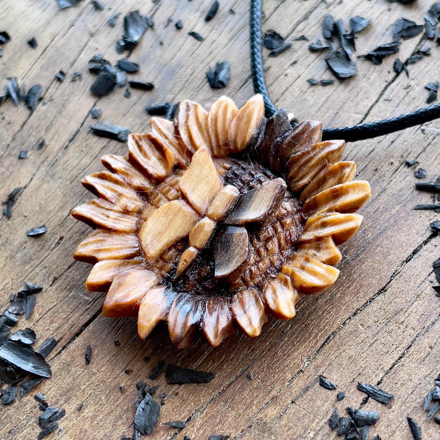 Butterfly on the Sunflower Pendant