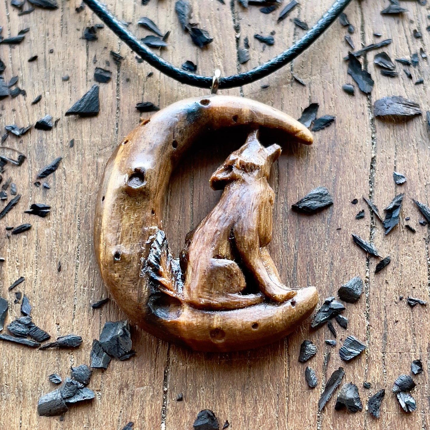 The Wolf And The Moon Pendant