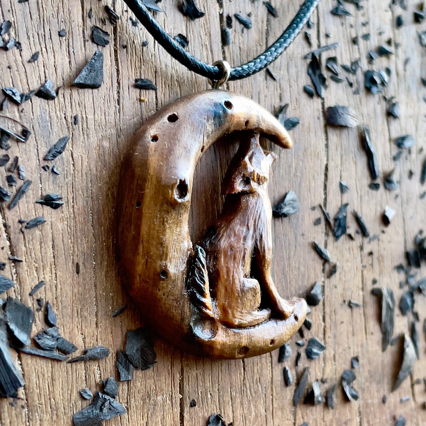 The Wolf And The Moon Pendant