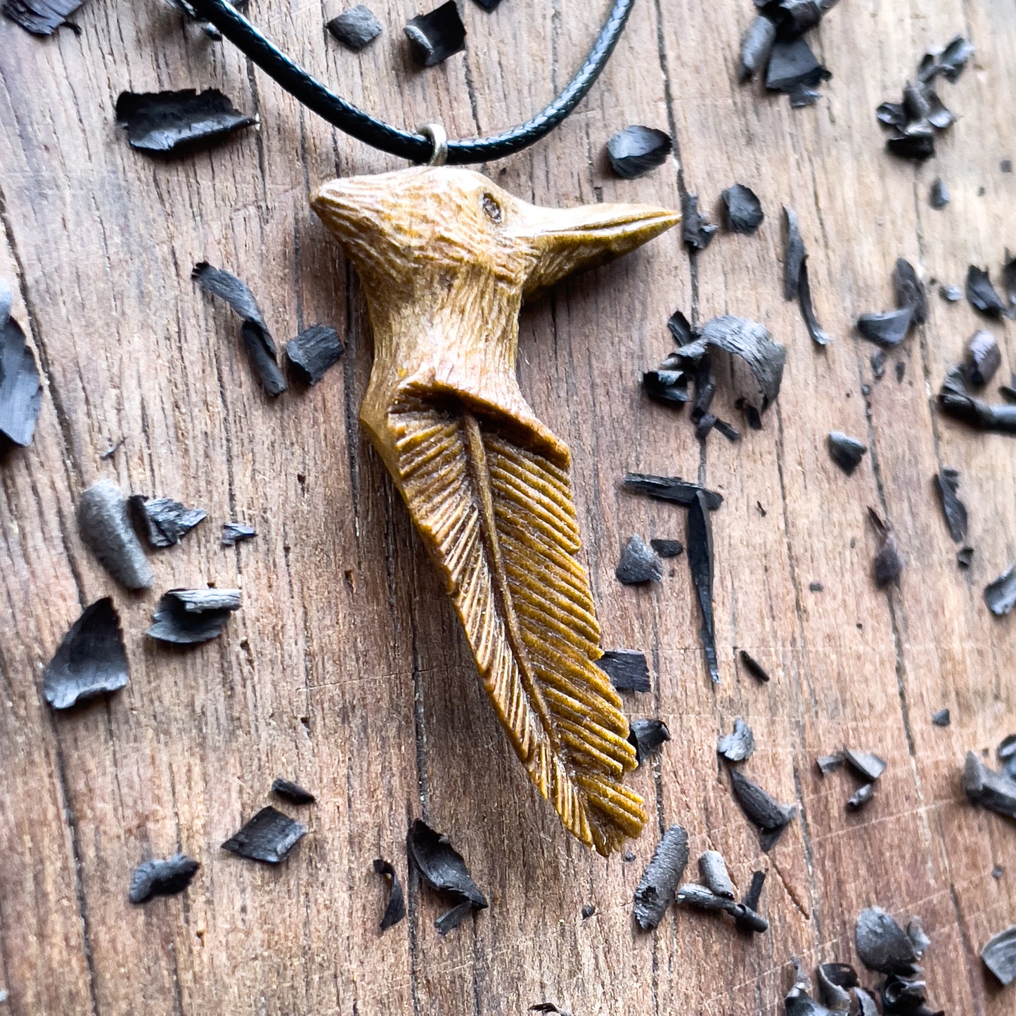 Woodpecker Totem Pendant