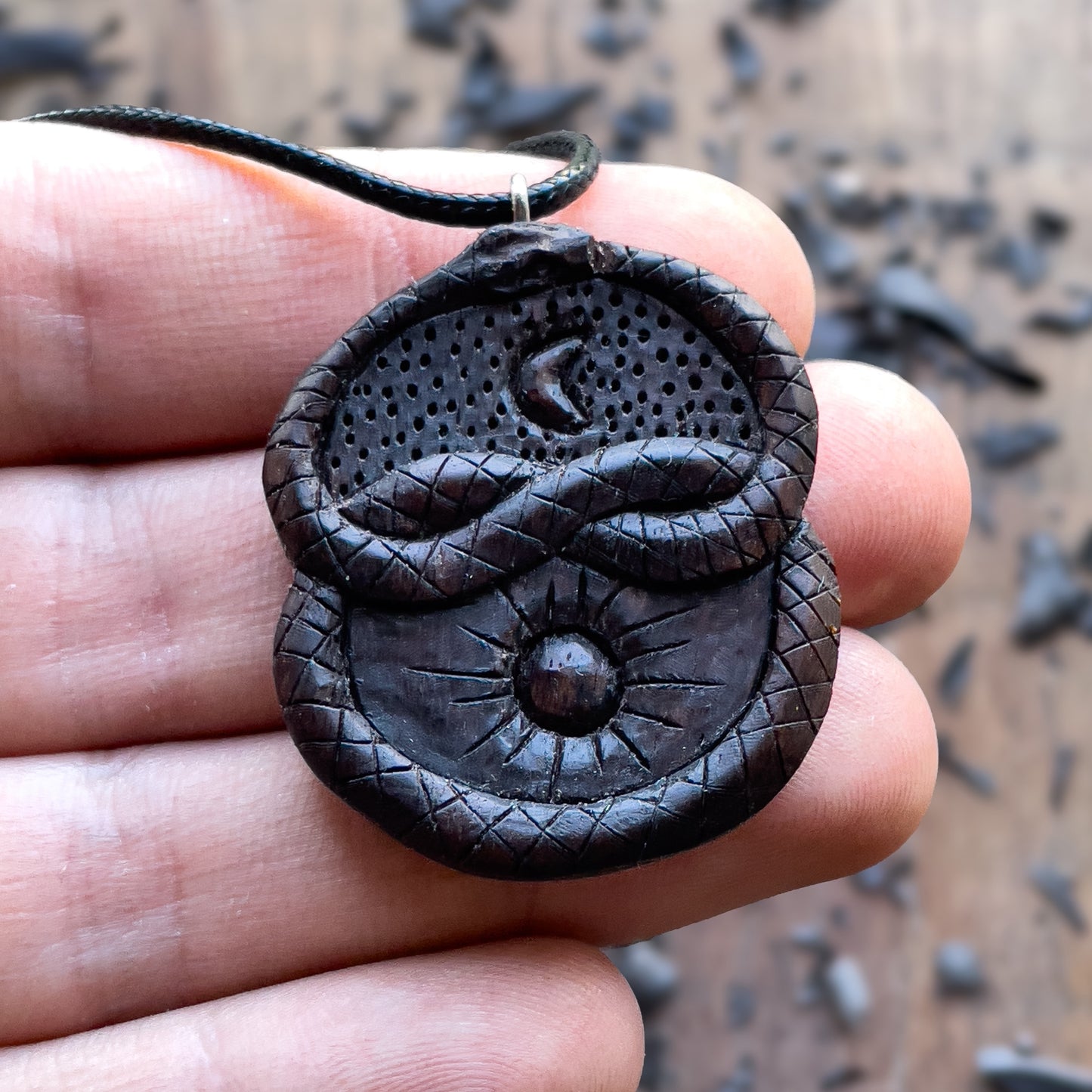 Auryn Uroboro Sun And Moon Pendant