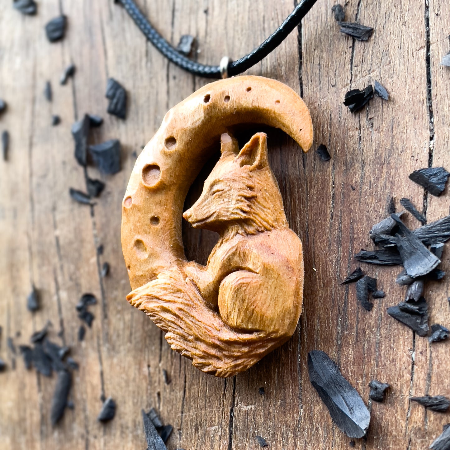 The Fox And The Moon Pendant