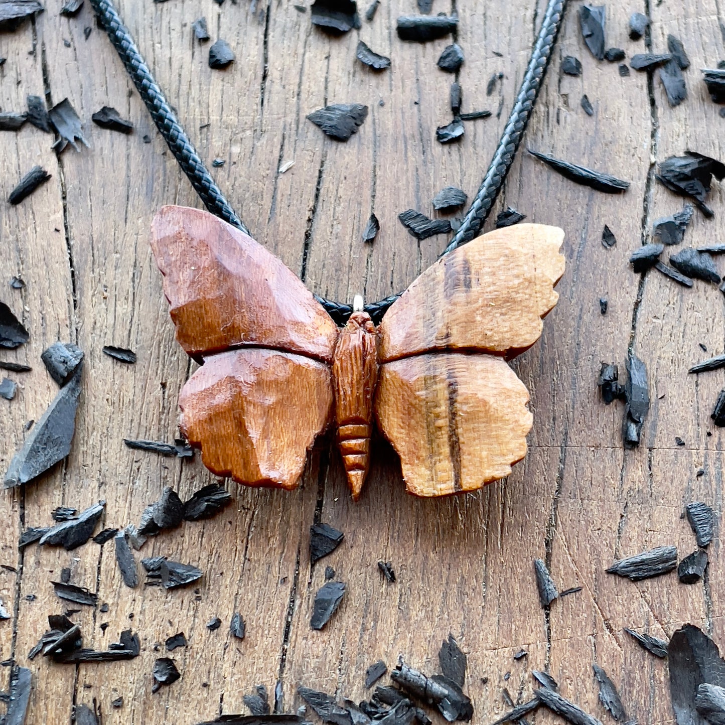 Butterfly Plum Wood Pendant