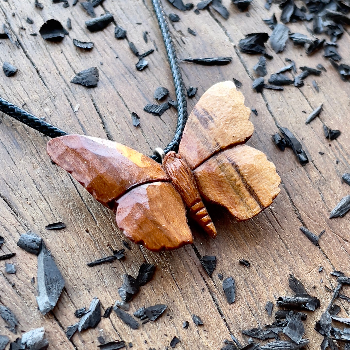 Butterfly Plum Wood Pendant