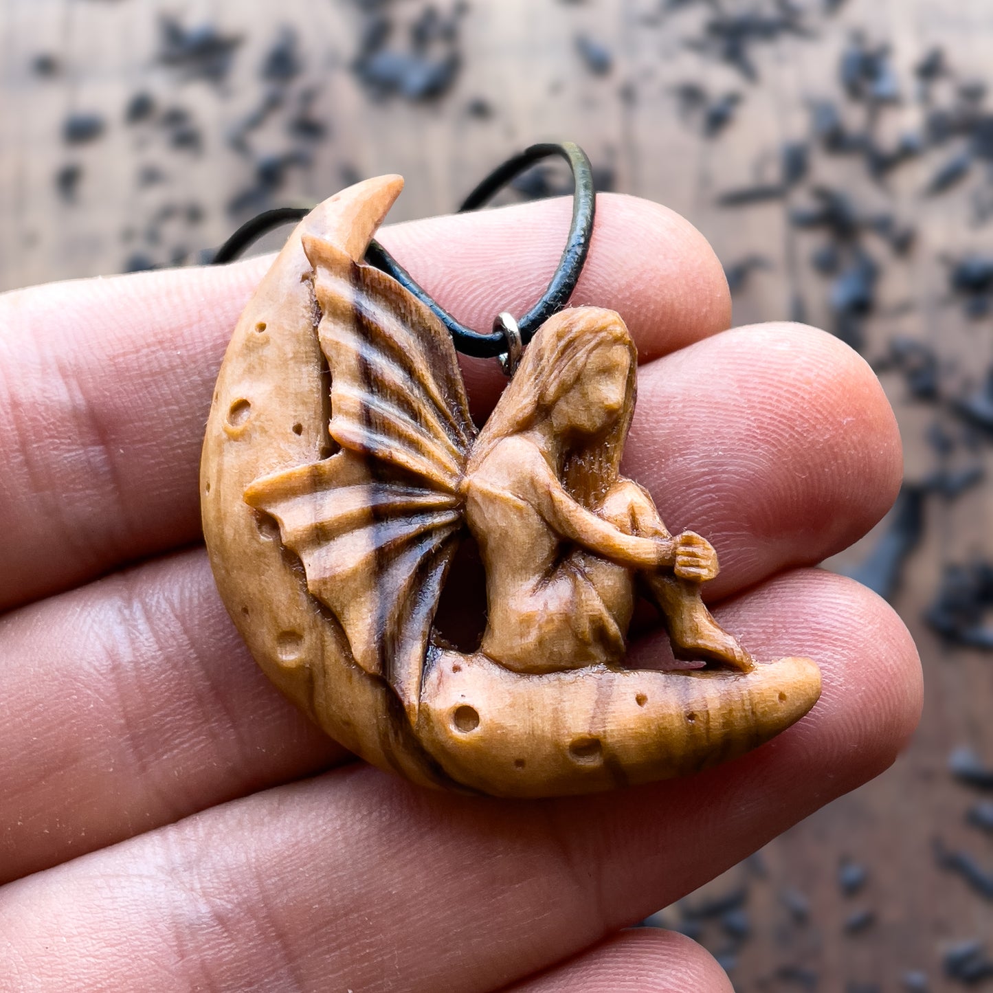 Fairy on The Moon Pendant