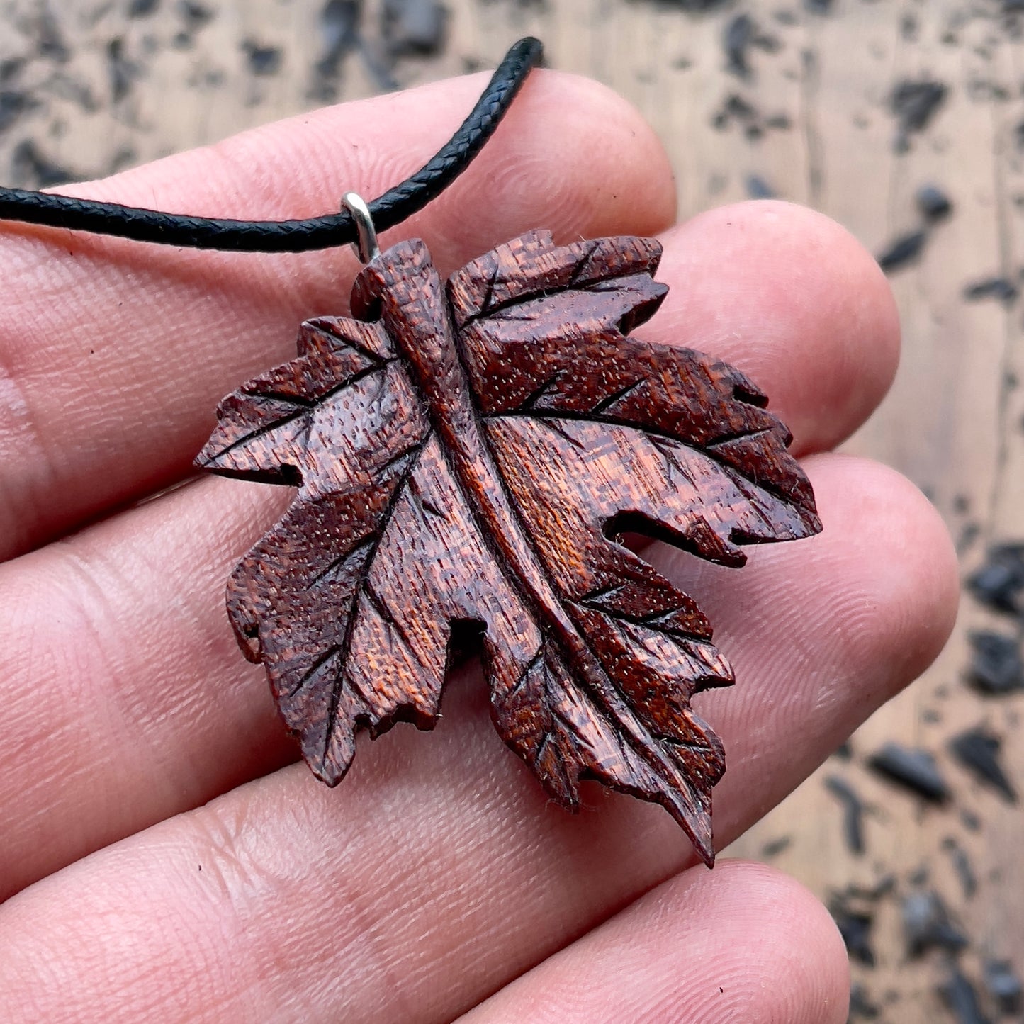 Maple Leaf Pendant - Ember Spirit