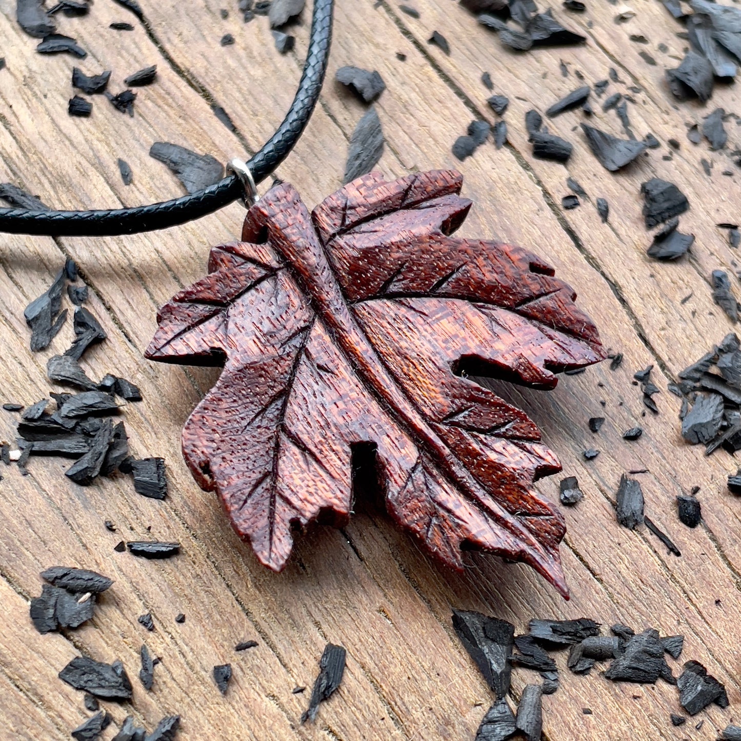 Maple Leaf Pendant - Ember Spirit