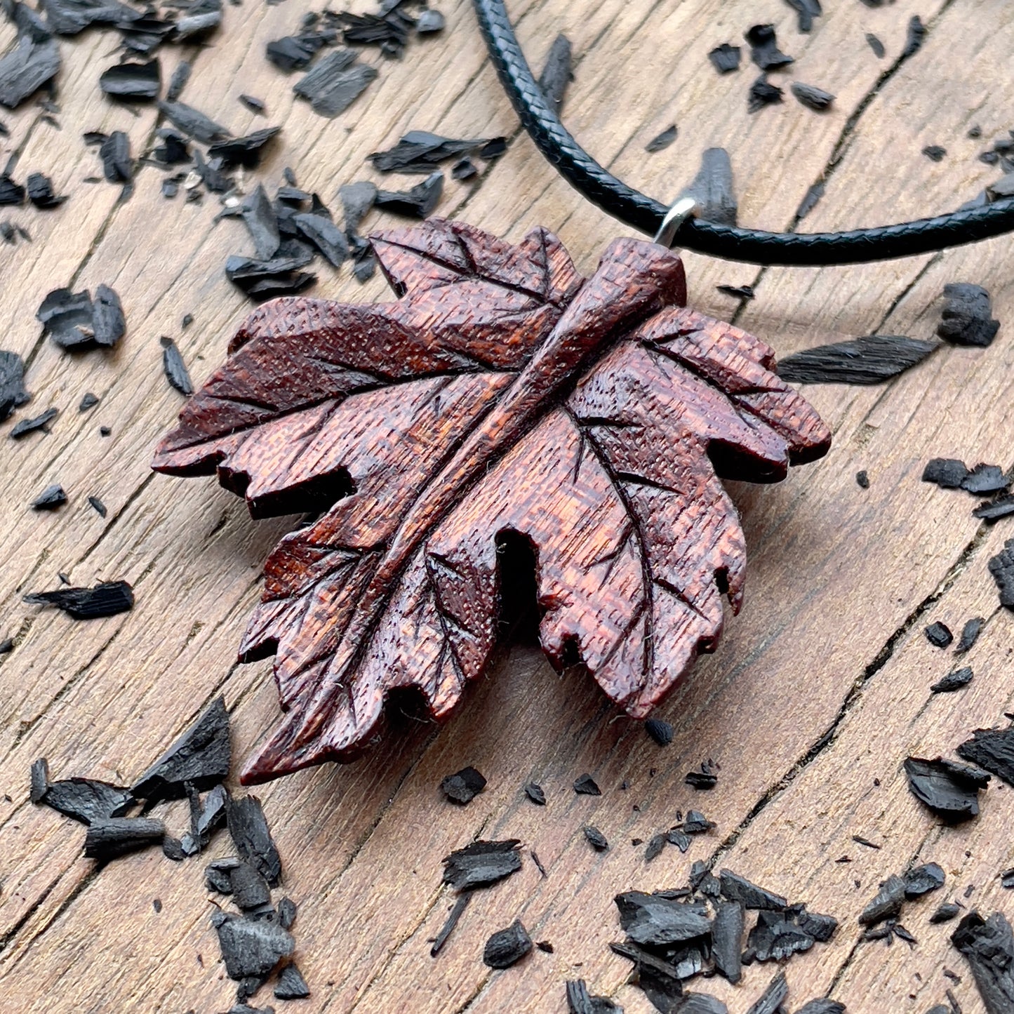 Maple Leaf Pendant - Ember Spirit