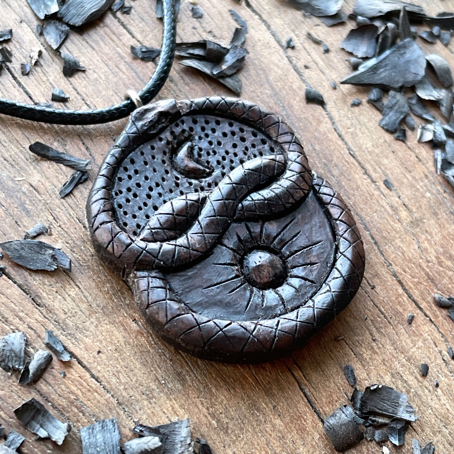 Auryn Uroboro Sun And Moon Pendant