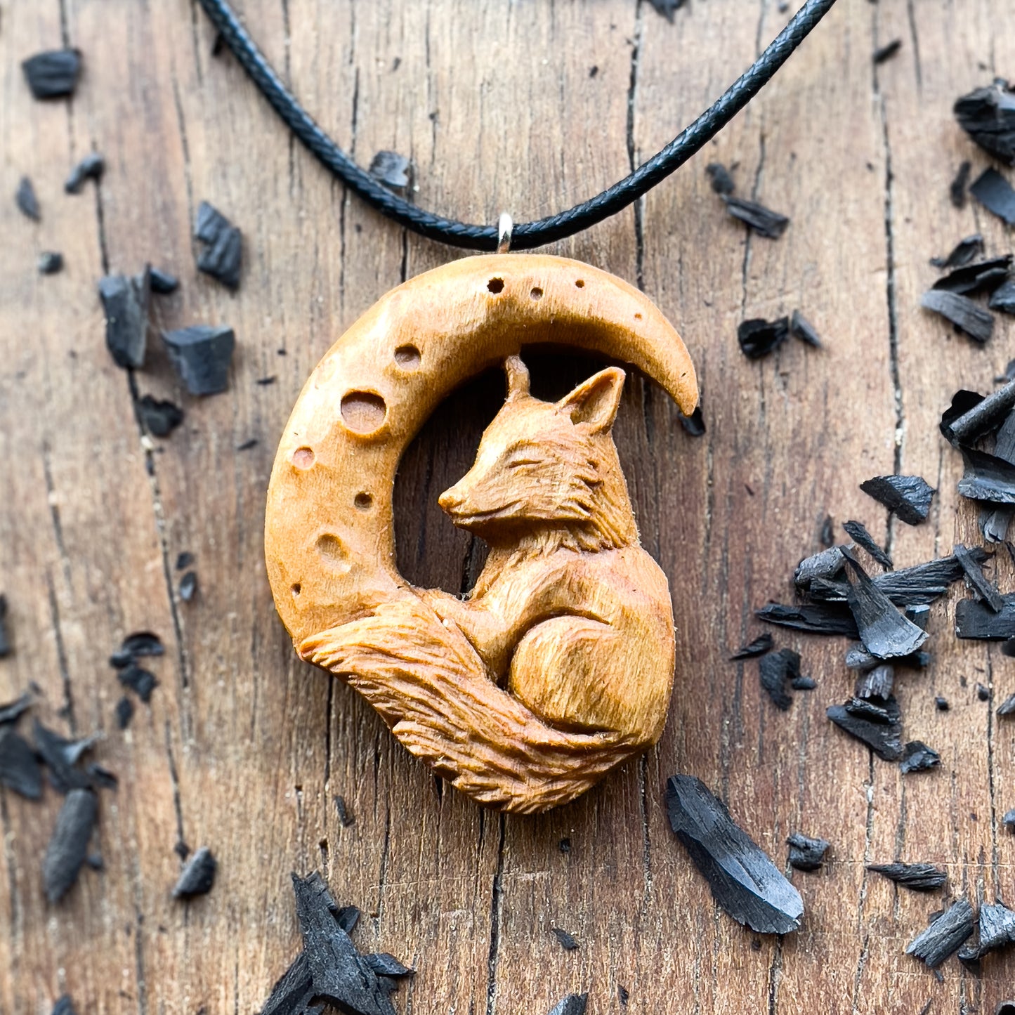 The Fox And The Moon Pendant