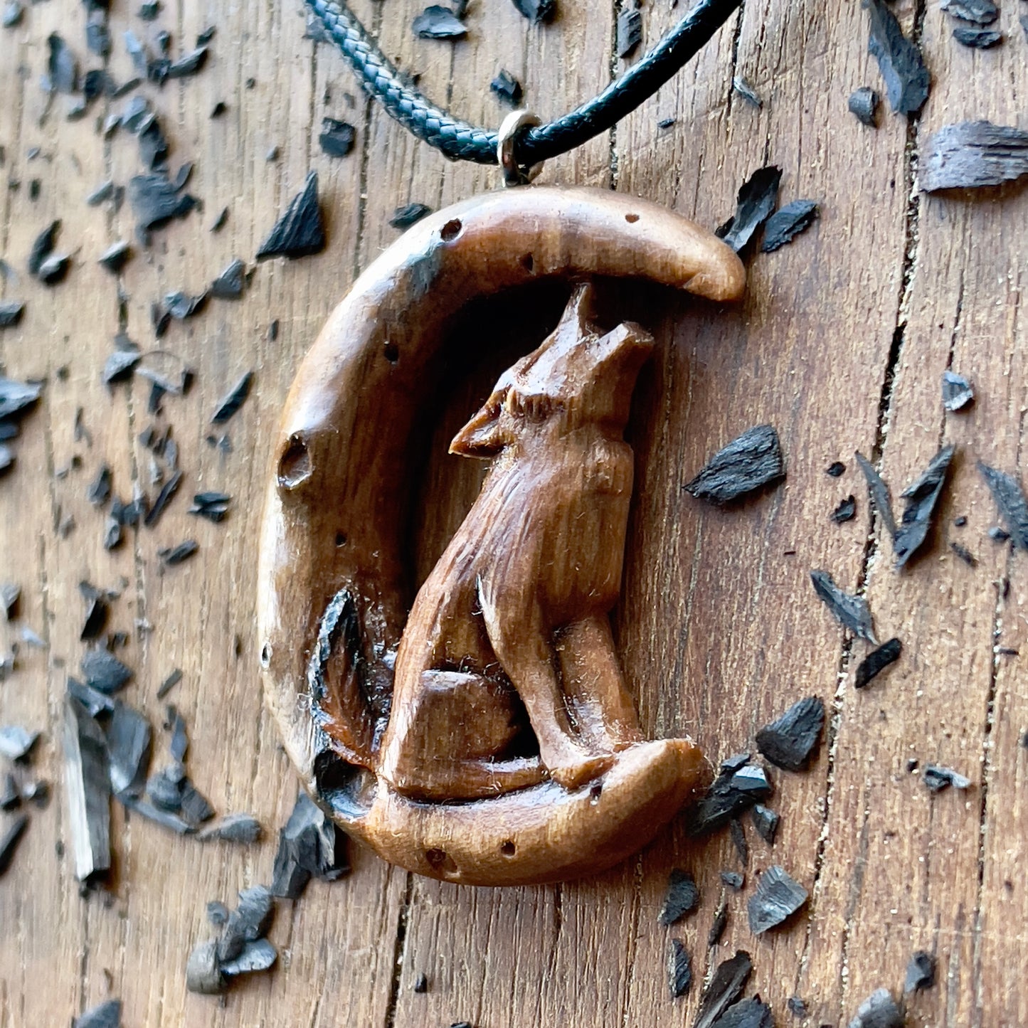 The Wolf And The Moon Pendant