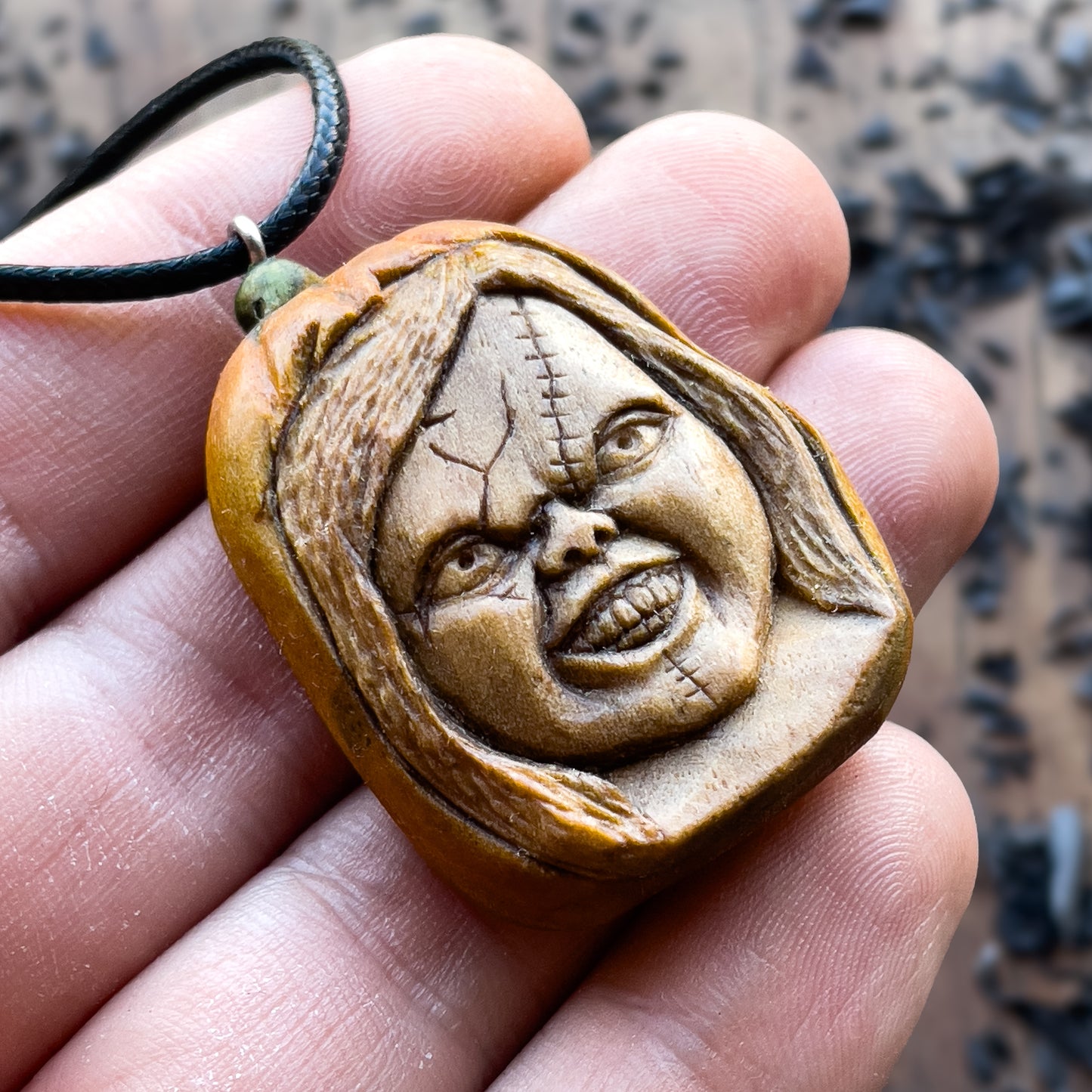 Halloween Pendant – Chucky's Doll Face