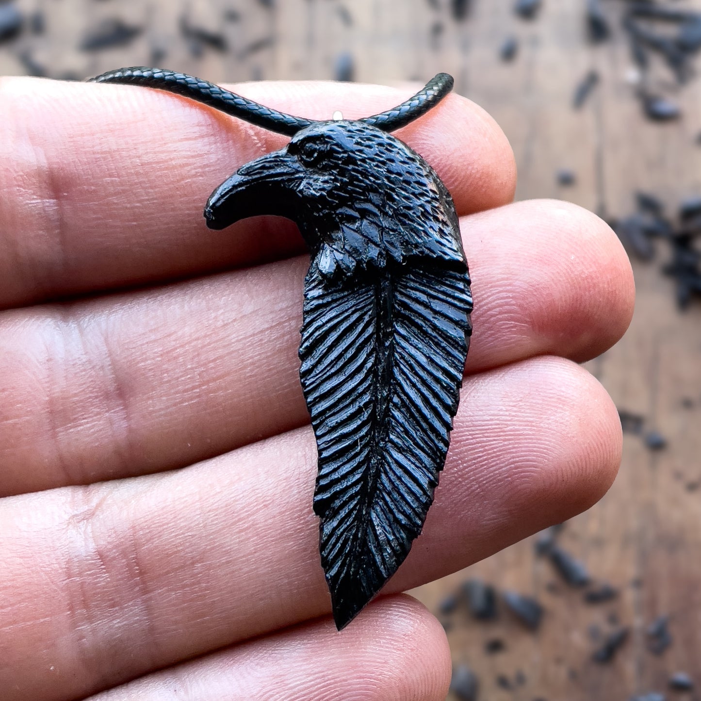 Raven Totem Pendant