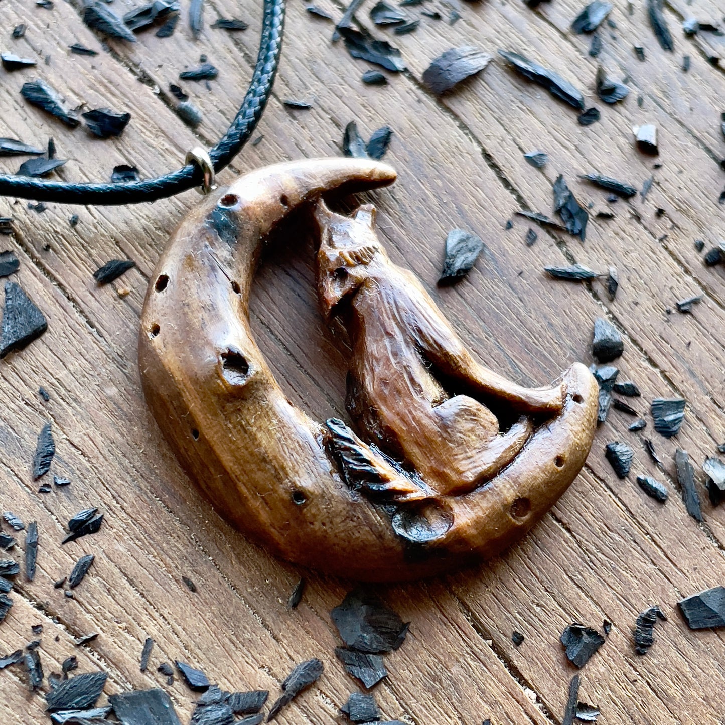 The Wolf And The Moon Pendant