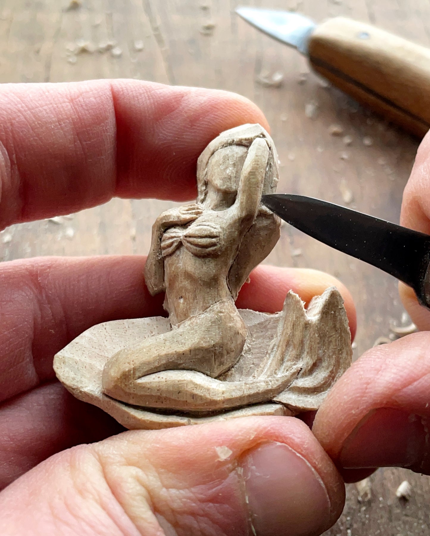 Mermaid Pendant – Shell Reverie