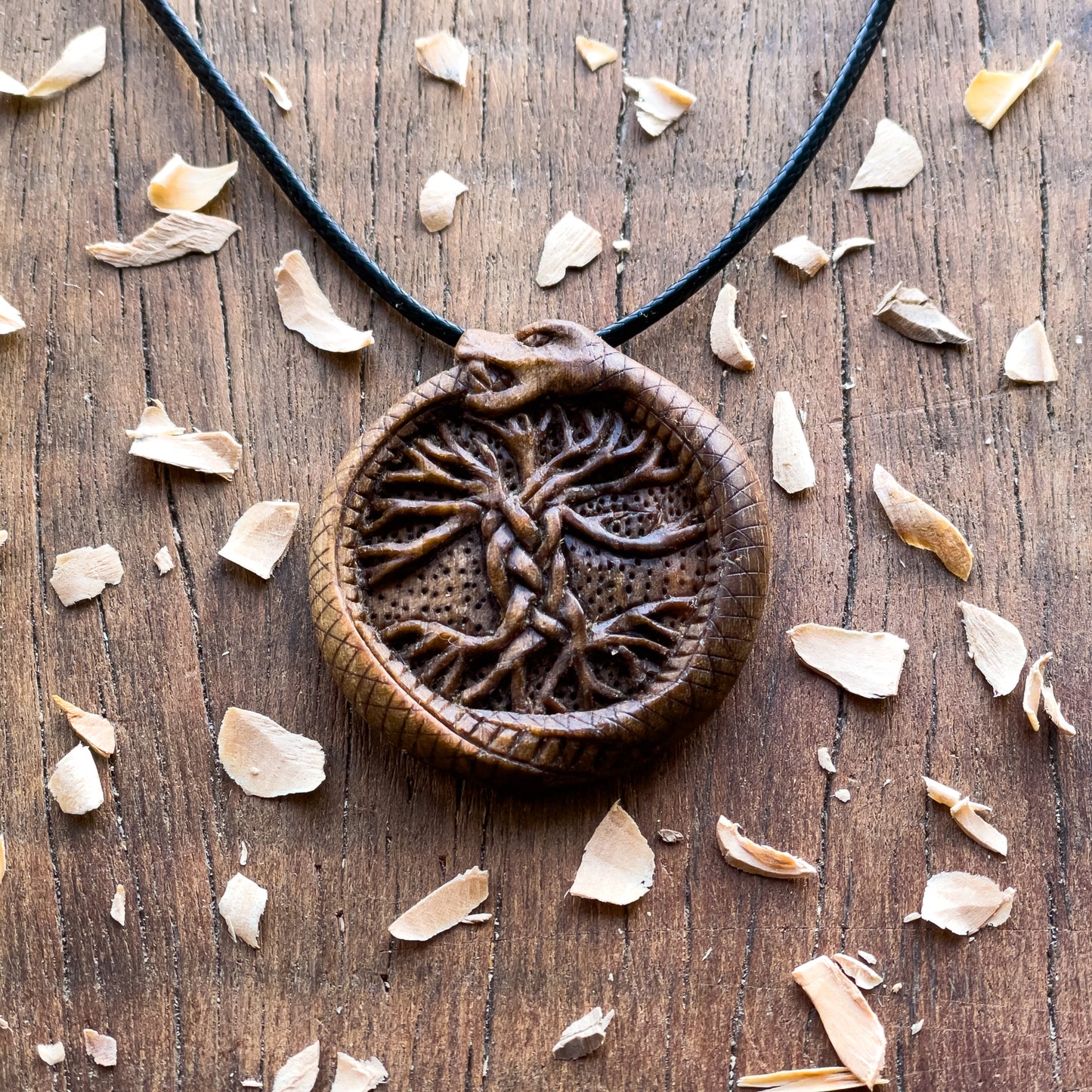 Ouroboros Pendant – Yggdrasil Design