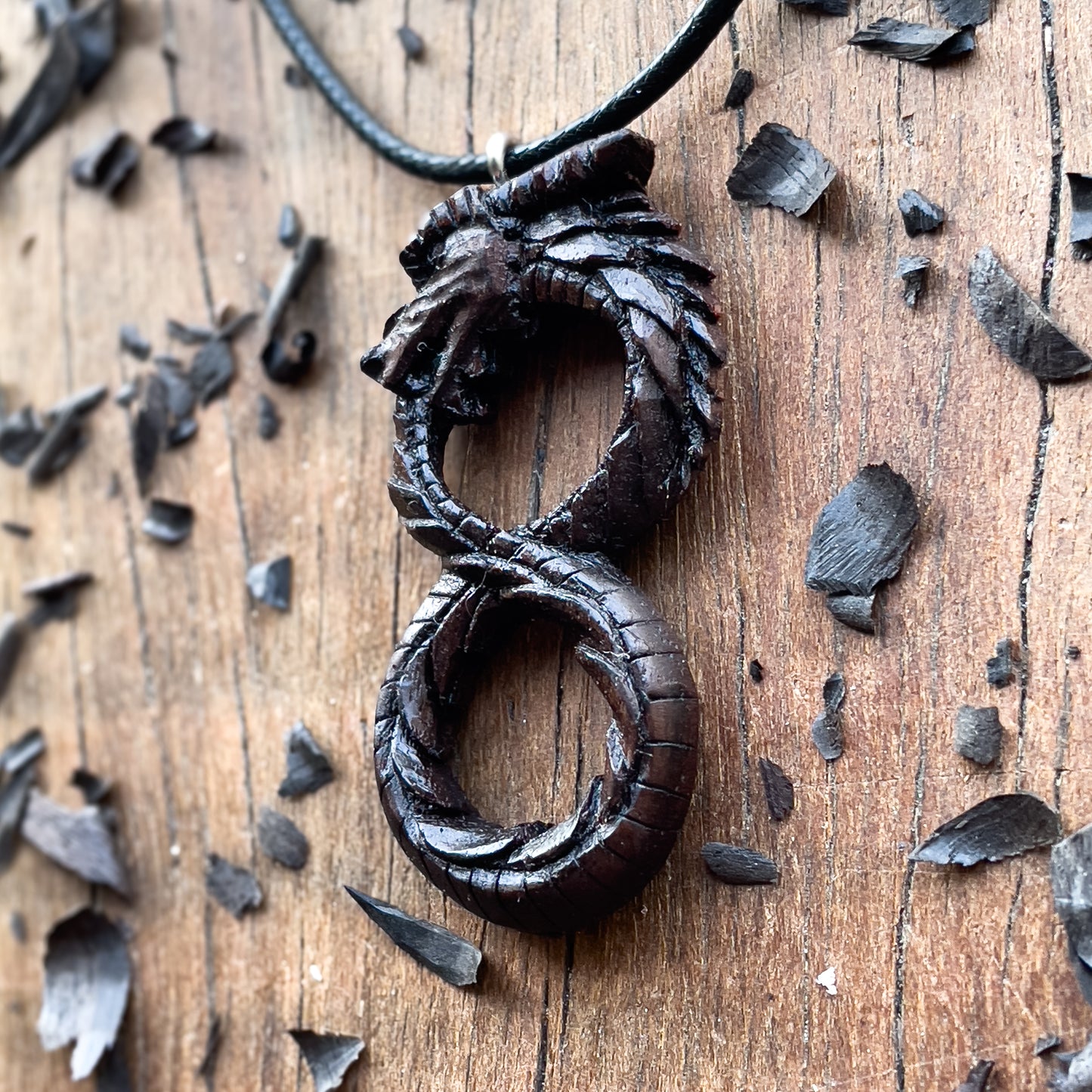 Dragon Ouroboros Pendant – Infinity Loop