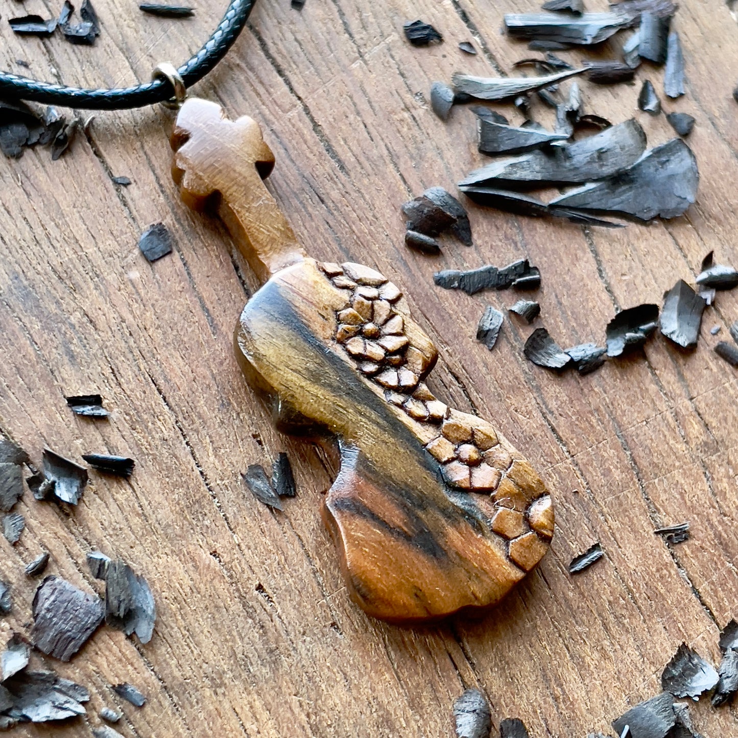Violin With Flowers Pendant