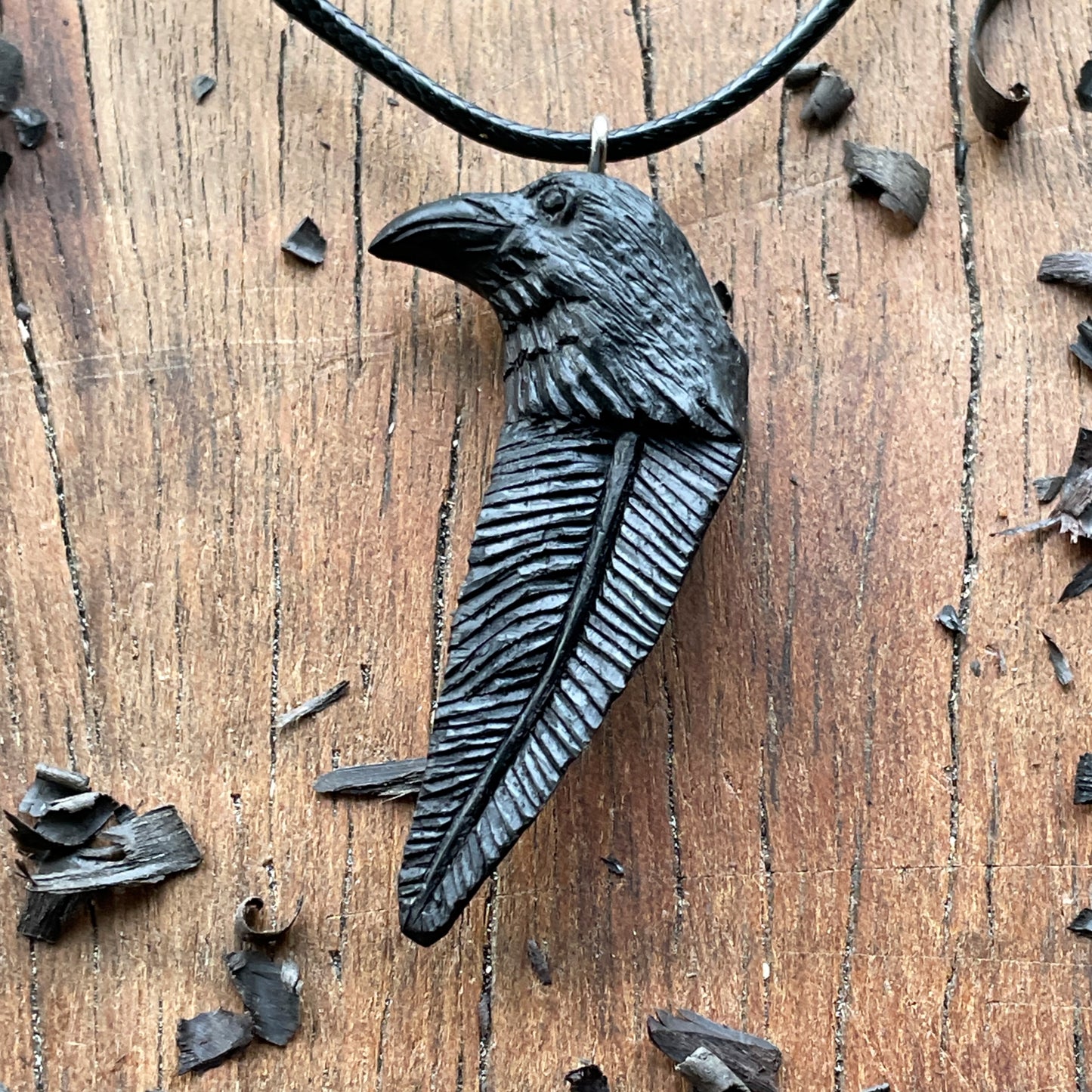 Raven Totem Pendant