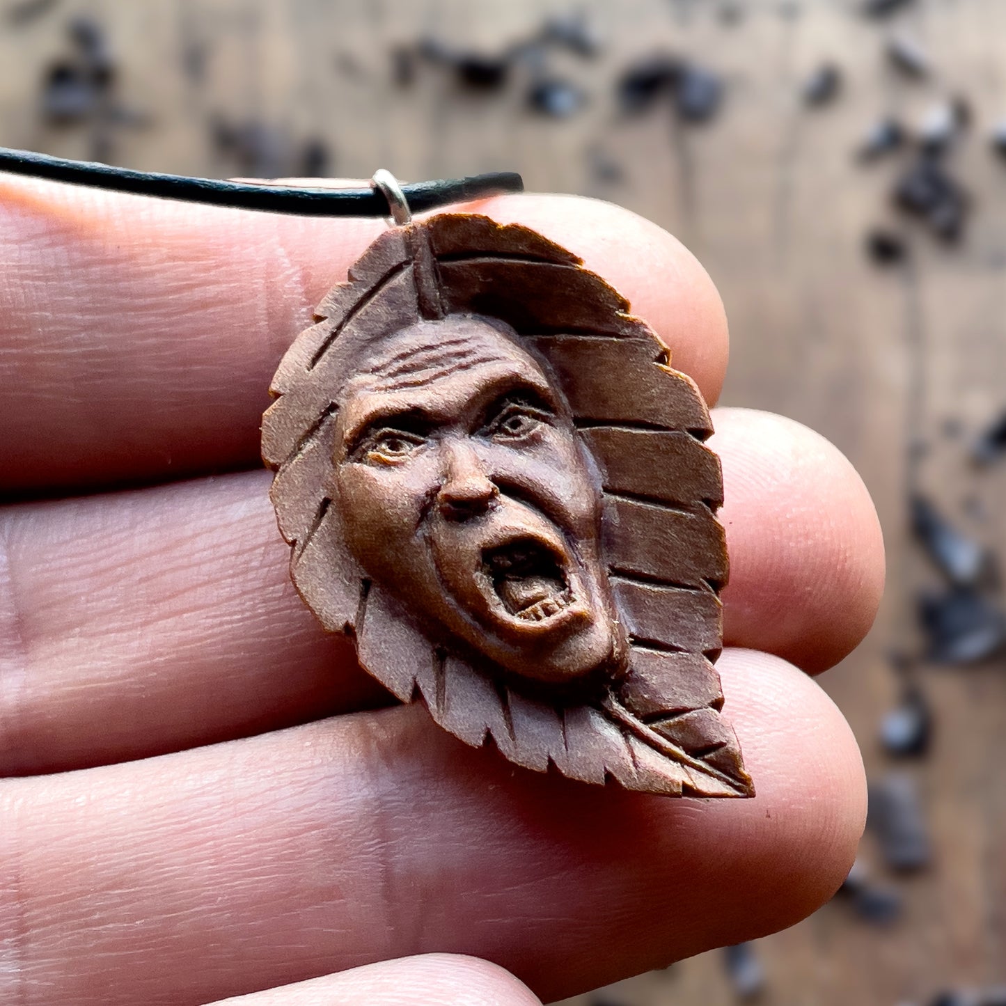 Ancient Leaf Spirit Pendant