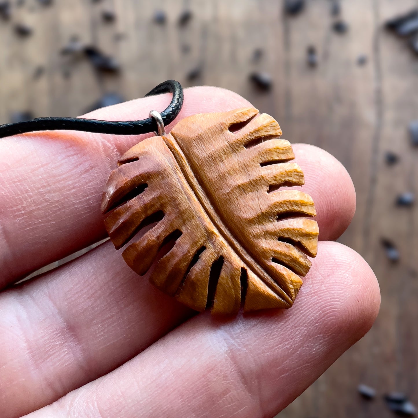 Monstera Leaf Pendant
