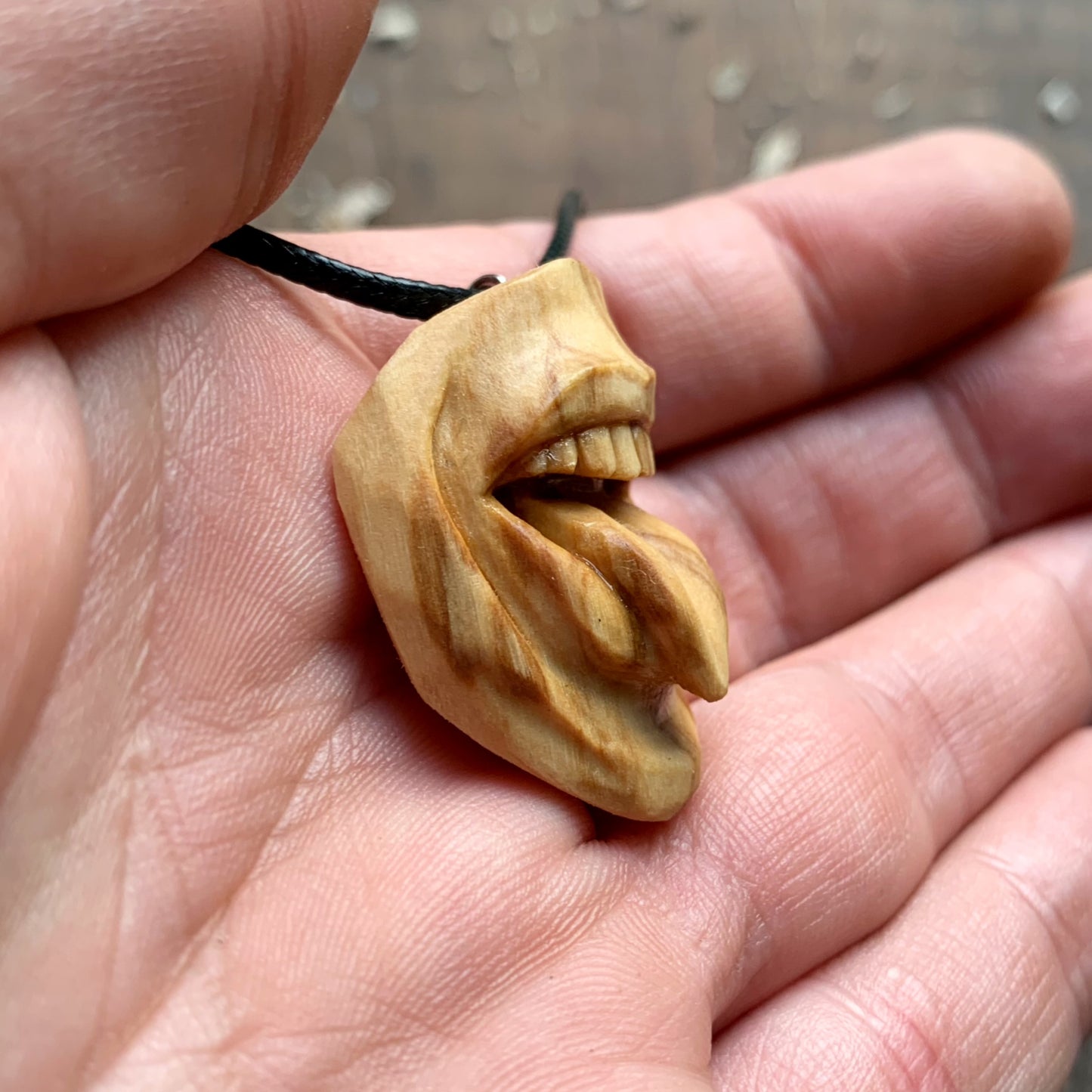 “Tongue Out” Mouth Pendant