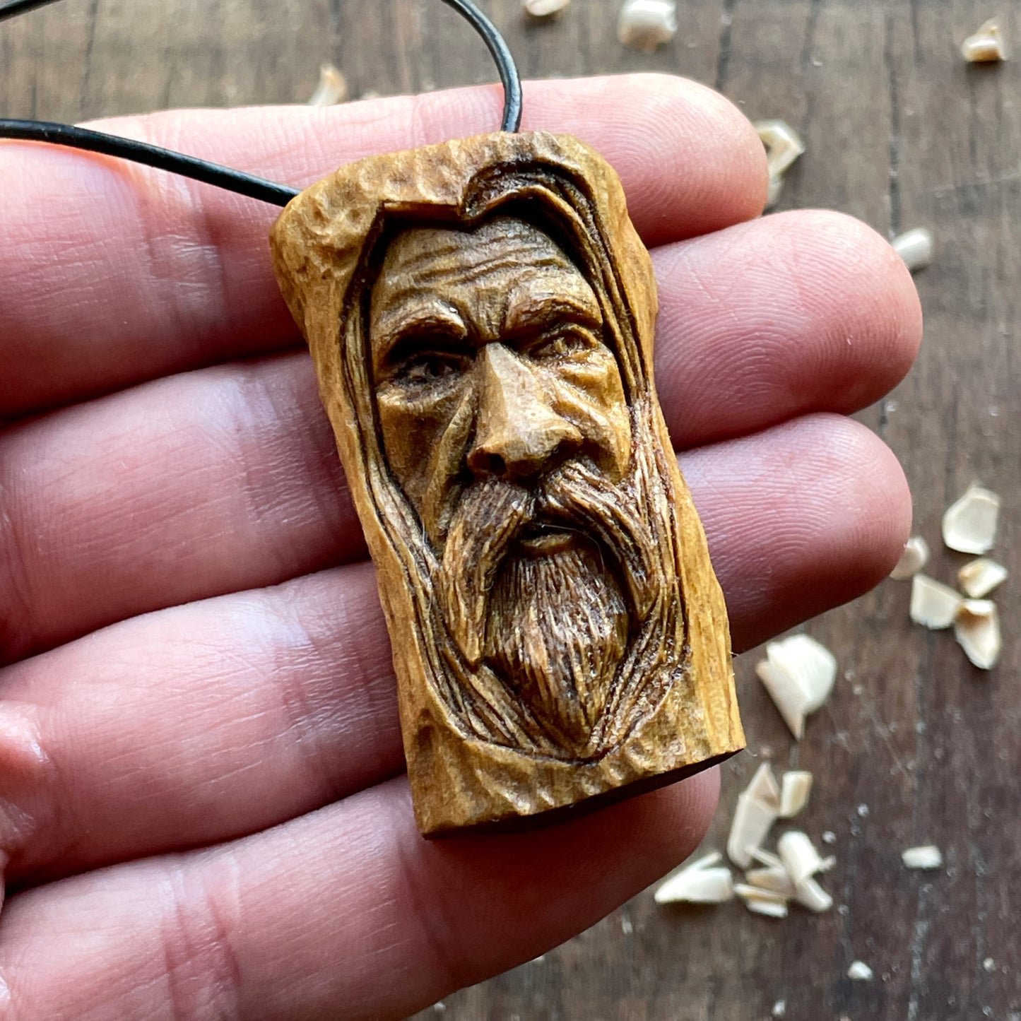 “Resolute” Wood Spirit Pendant