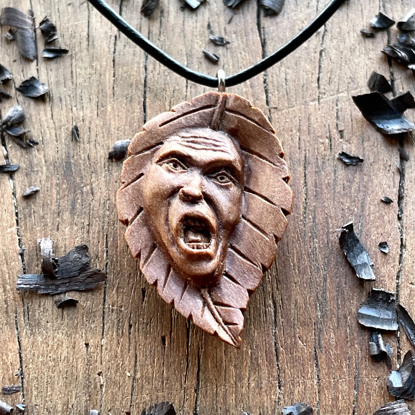Ancient Leaf Spirit Pendant