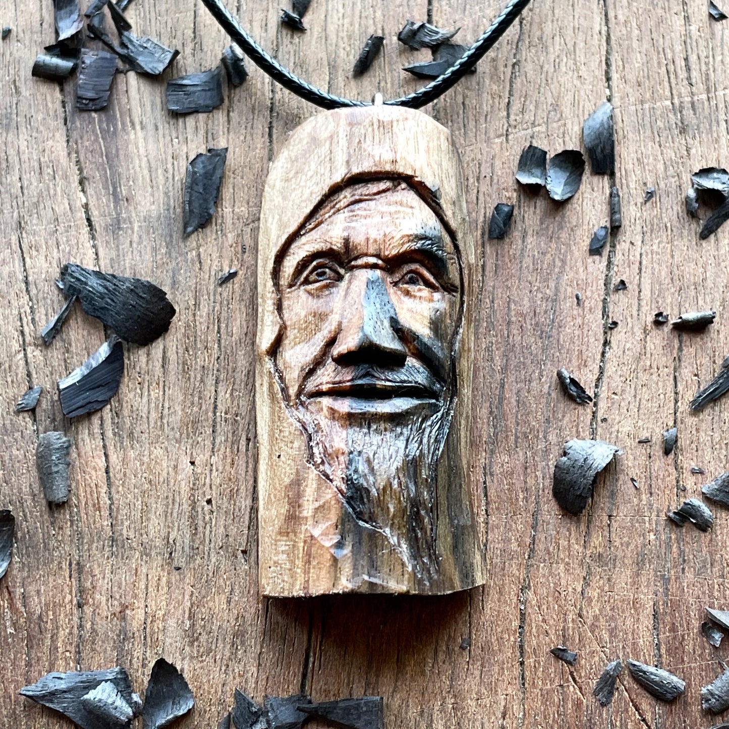 "Cheerful" Wood Spirit Pendant