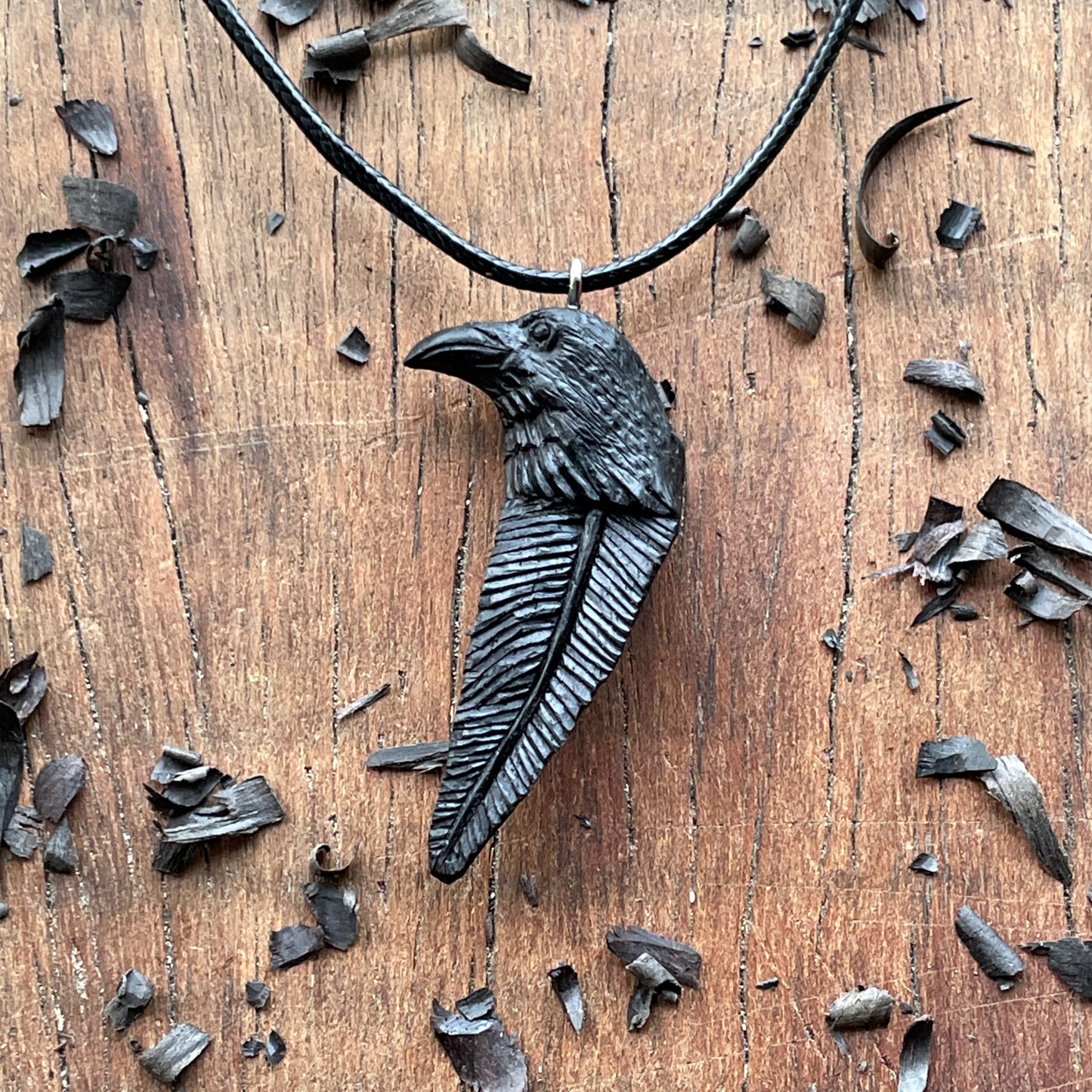 Raven Totem Pendant