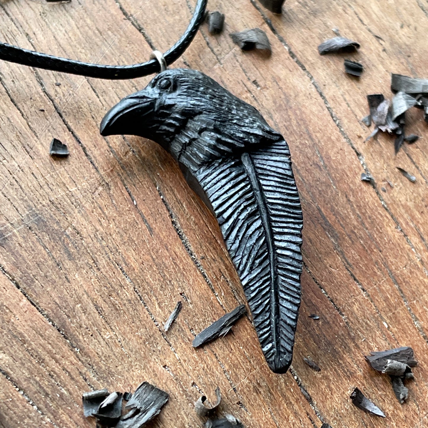 Raven Totem Pendant