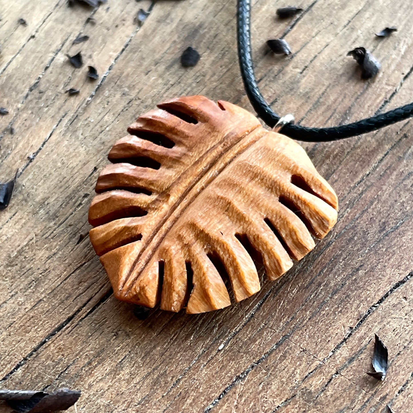 Monstera Leaf Pendant
