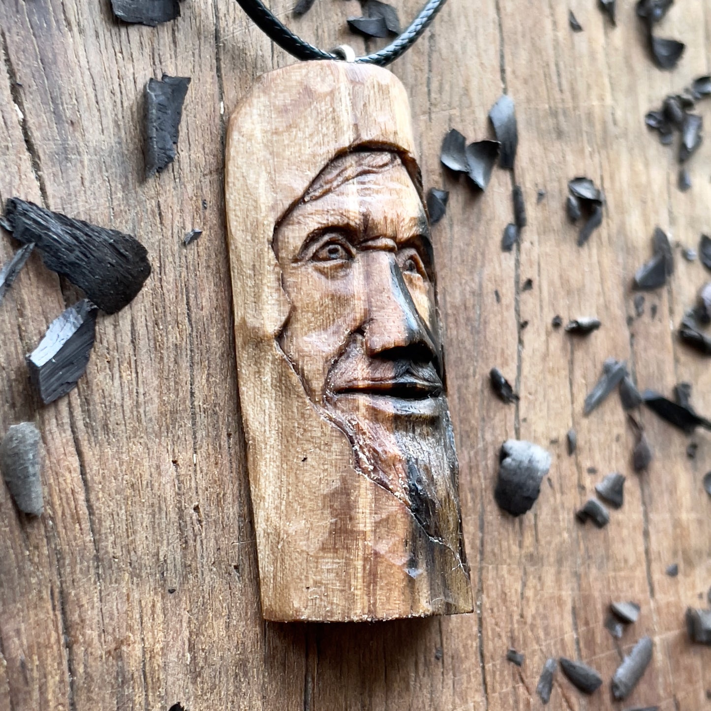"Cheerful" Wood Spirit Pendant