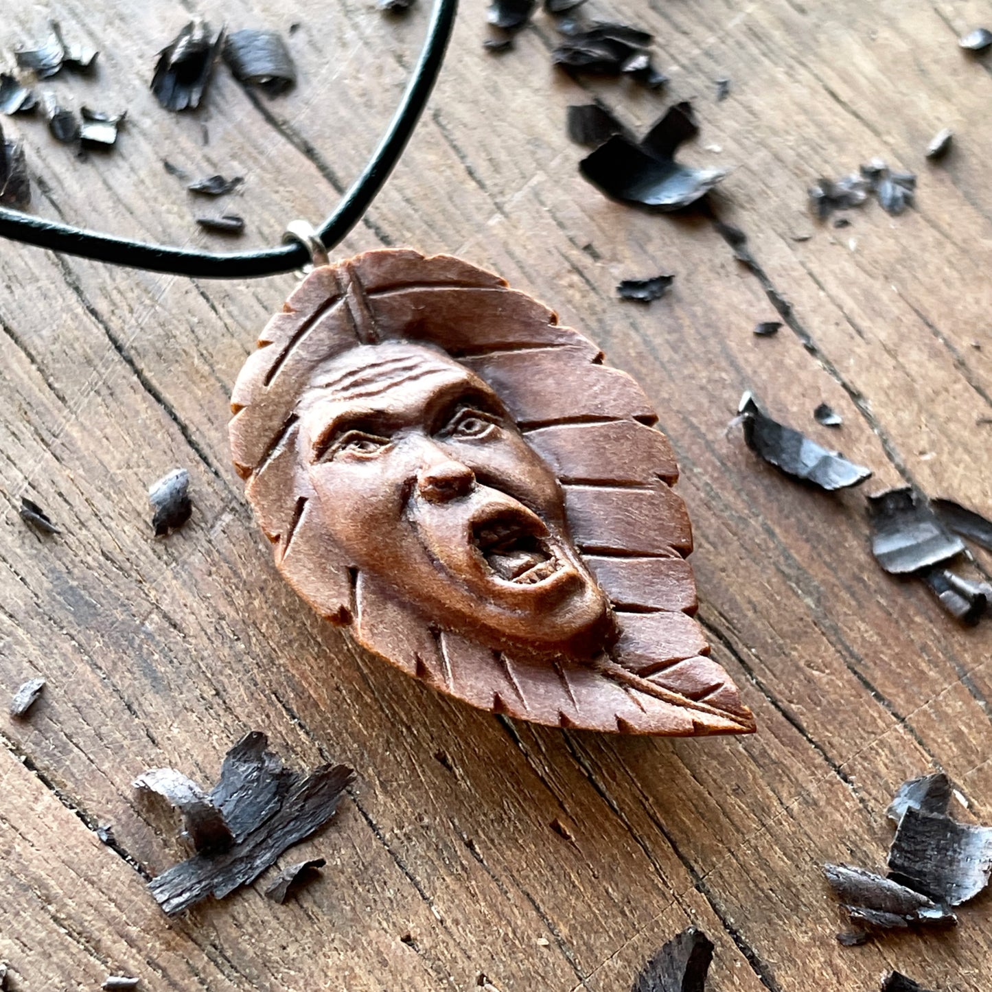 Ancient Leaf Spirit Pendant