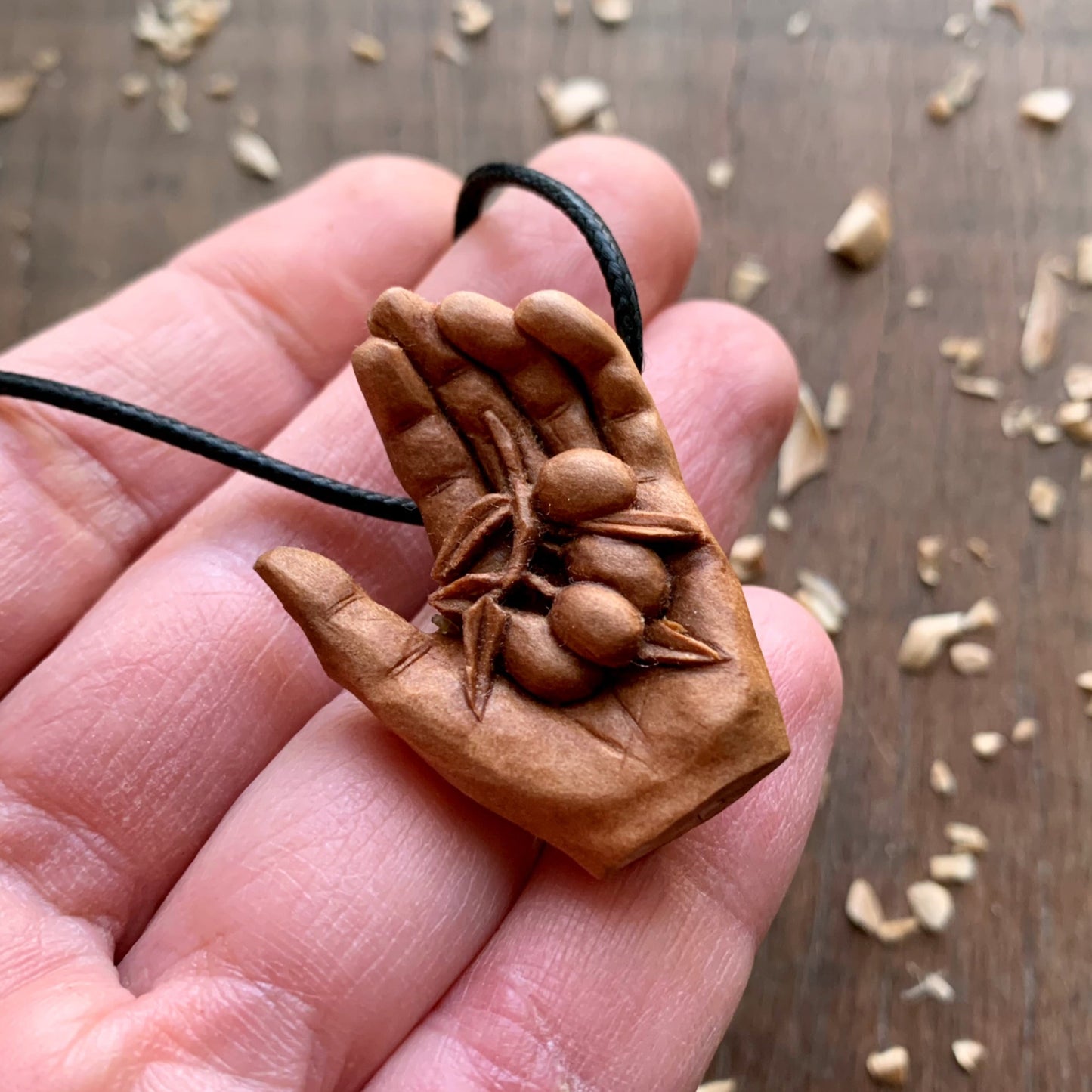 Hand with Olive Tree Branch