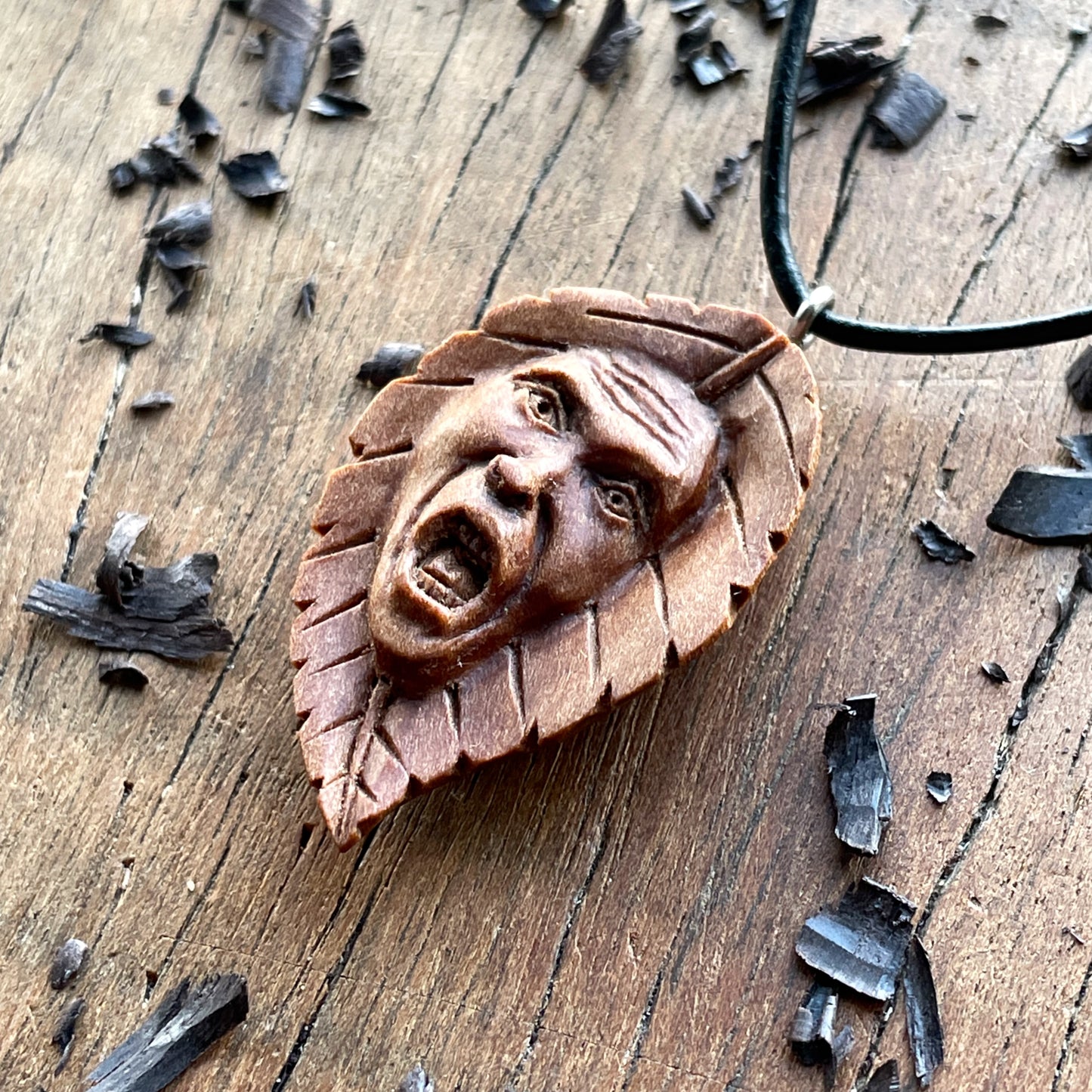 Ancient Leaf Spirit Pendant