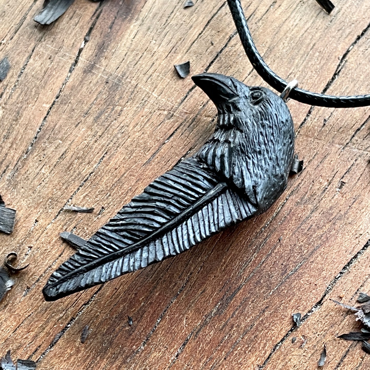 Raven Totem Pendant