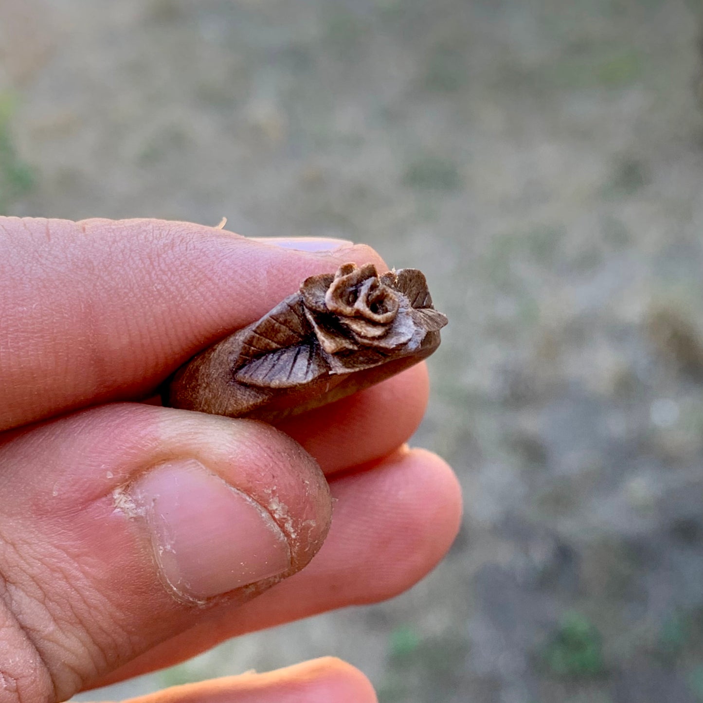 Rose Walnut Wood Ring
