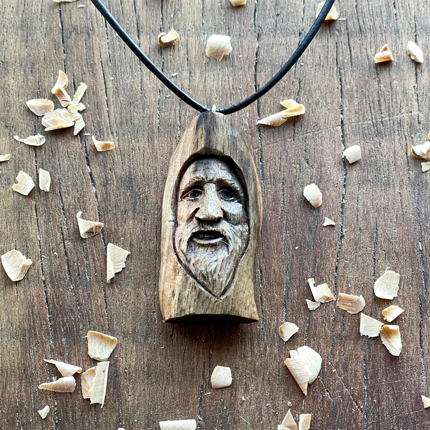 "Hopeful" Wood Spirit Pendant