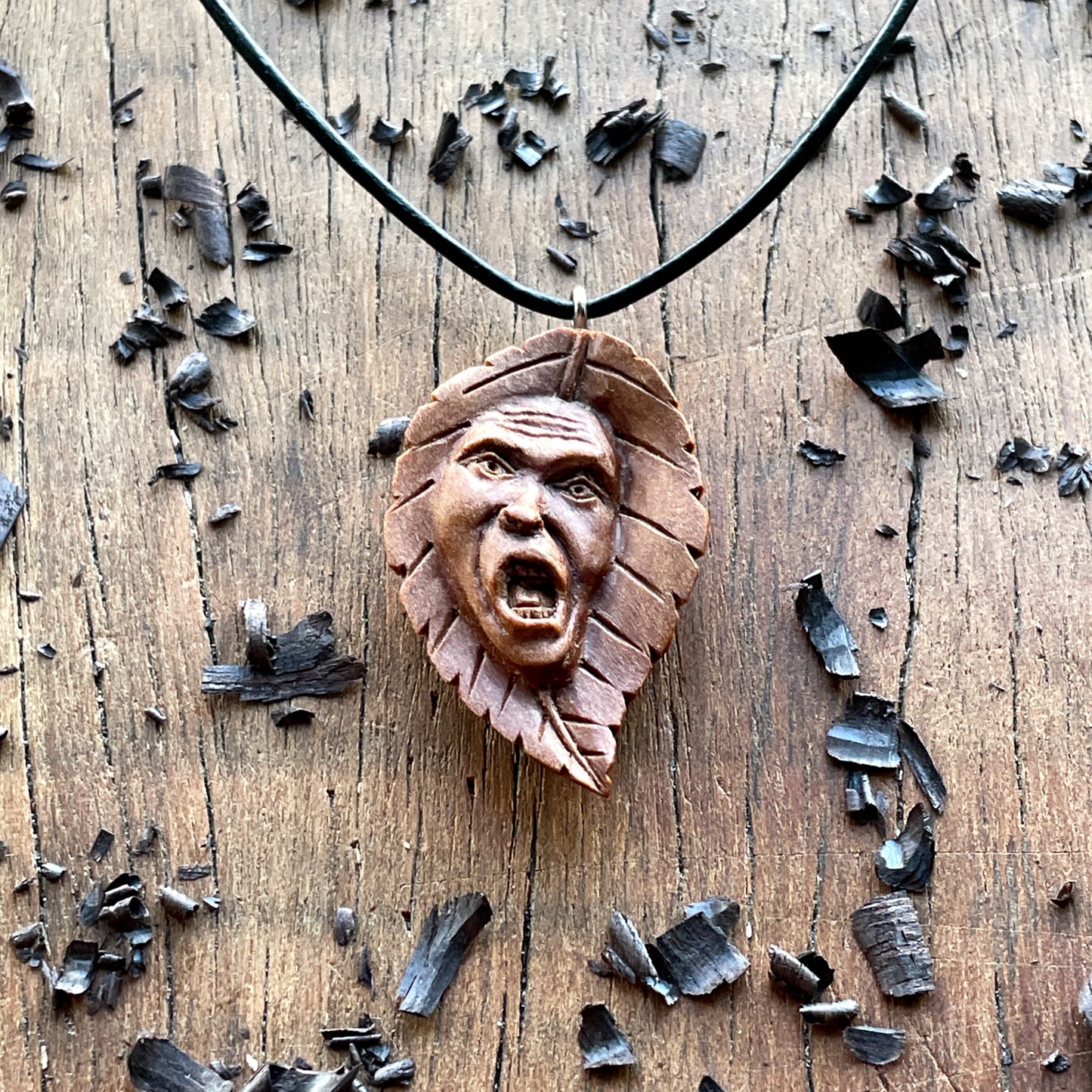 Ancient Leaf Spirit Pendant